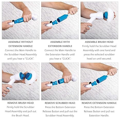 Electric Spin Scrubber – Cordless Power Cleaning Brush
